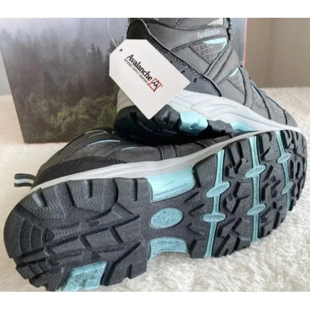 Avalanche Outdoor Supply Co Ridge Womens Hiking Boots Grey Blue Size‎ 8 NEW - Picture 5 of 6